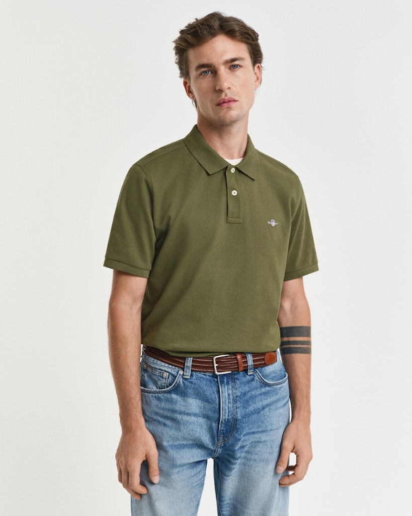 Gant Herren Polo-Shirts  Moss Green