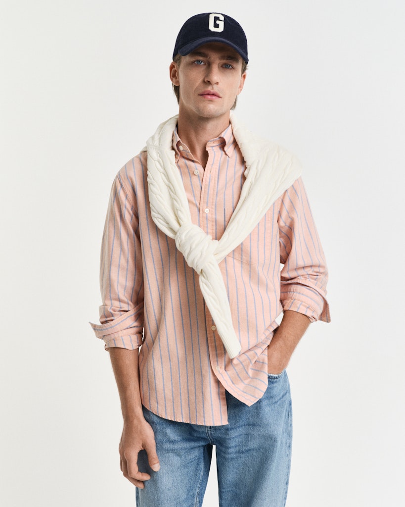 Gant Herren Hemden  Orange Bron