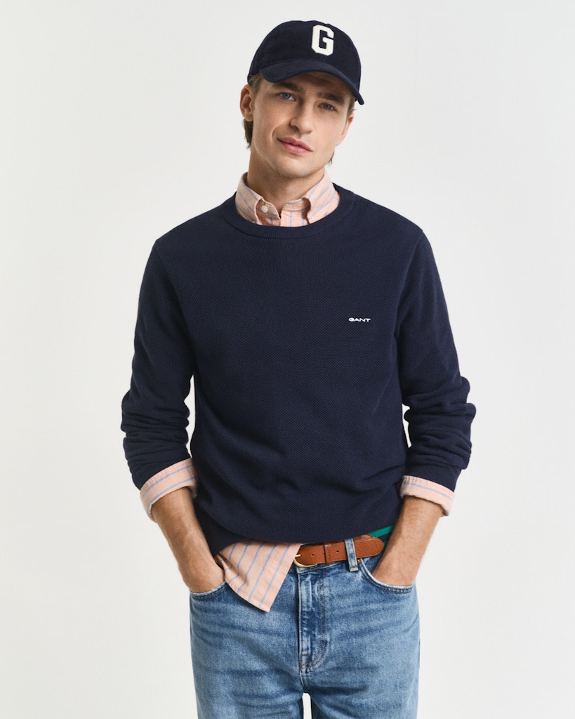 Gant Herren Pullover  Evening Blu