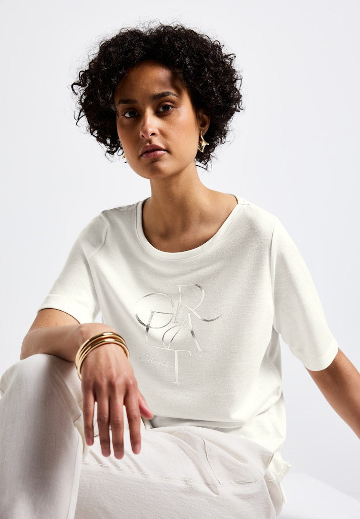 Street One Damen T-Shirts  Off White