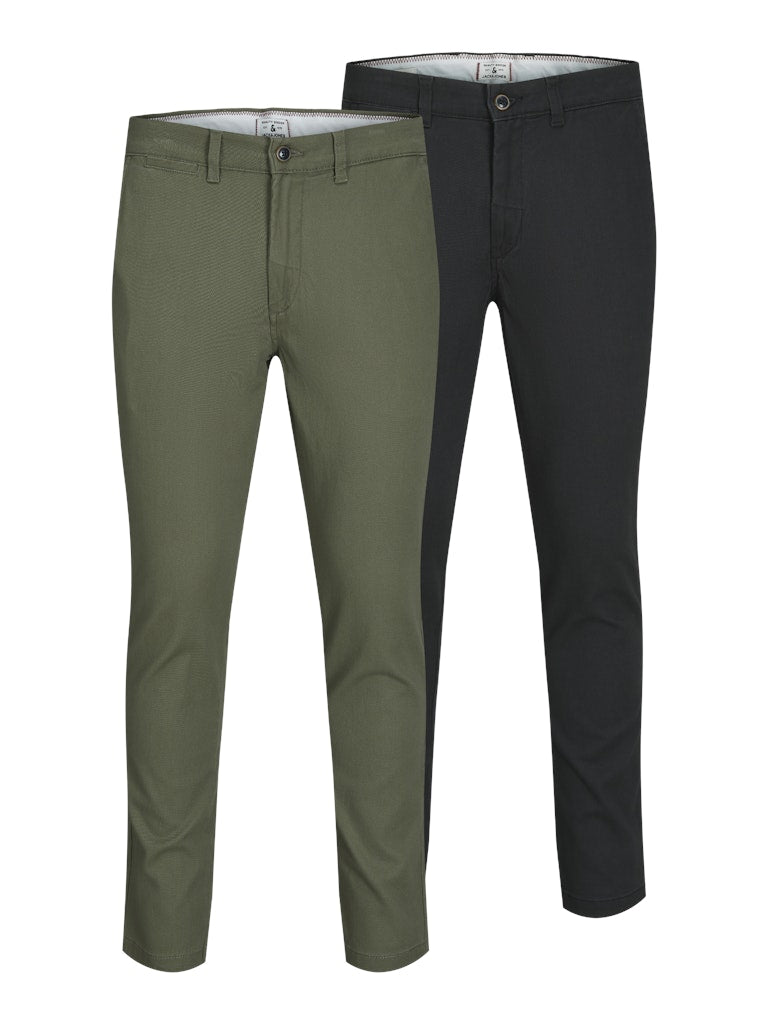Jack & Jones Herren Hosen Black/Dusty Oli