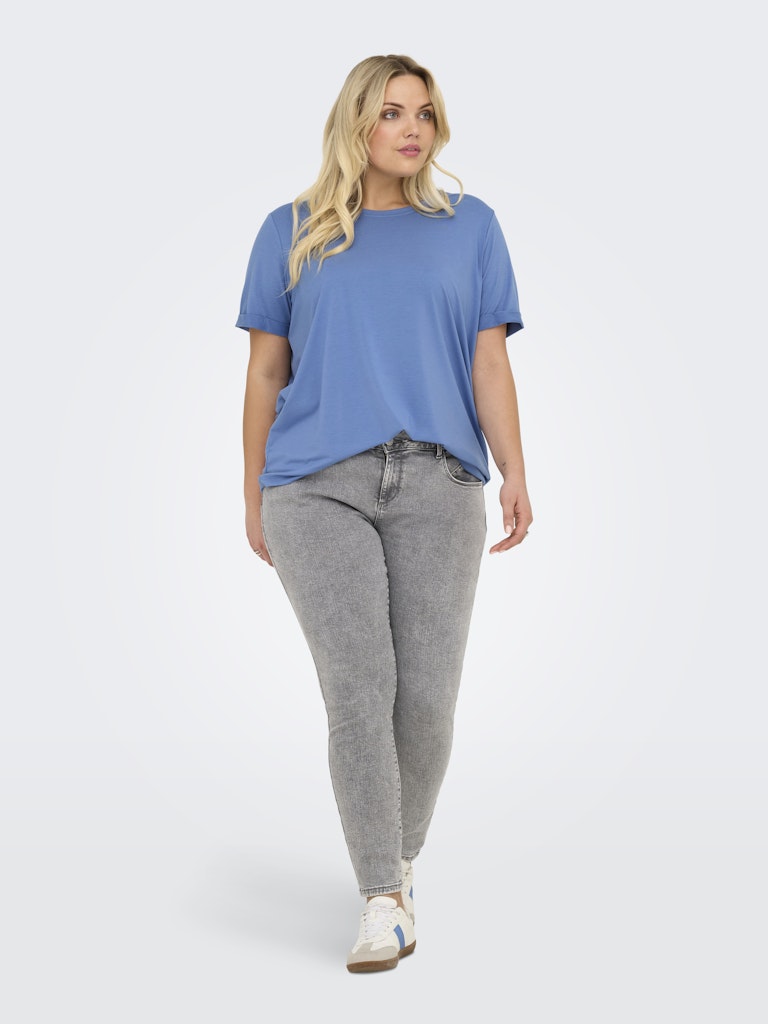 Only Caramkoma Damen T-Shirts Blue Yonder