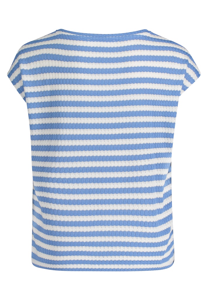 Betty & Co Damen T-Shirts Blue/Cream