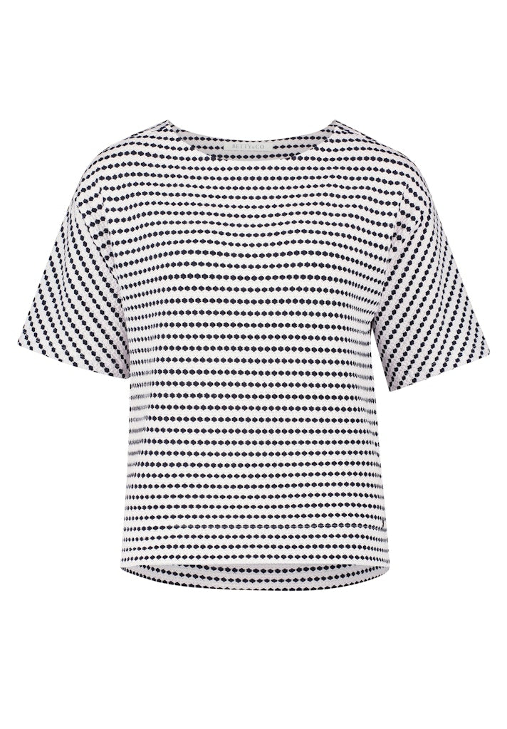 Betty & Co Damen Sweatshirts Cream/Dark Blue
