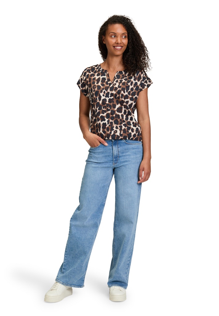 Betty & Co Damen T-Shirts Brown/Nature