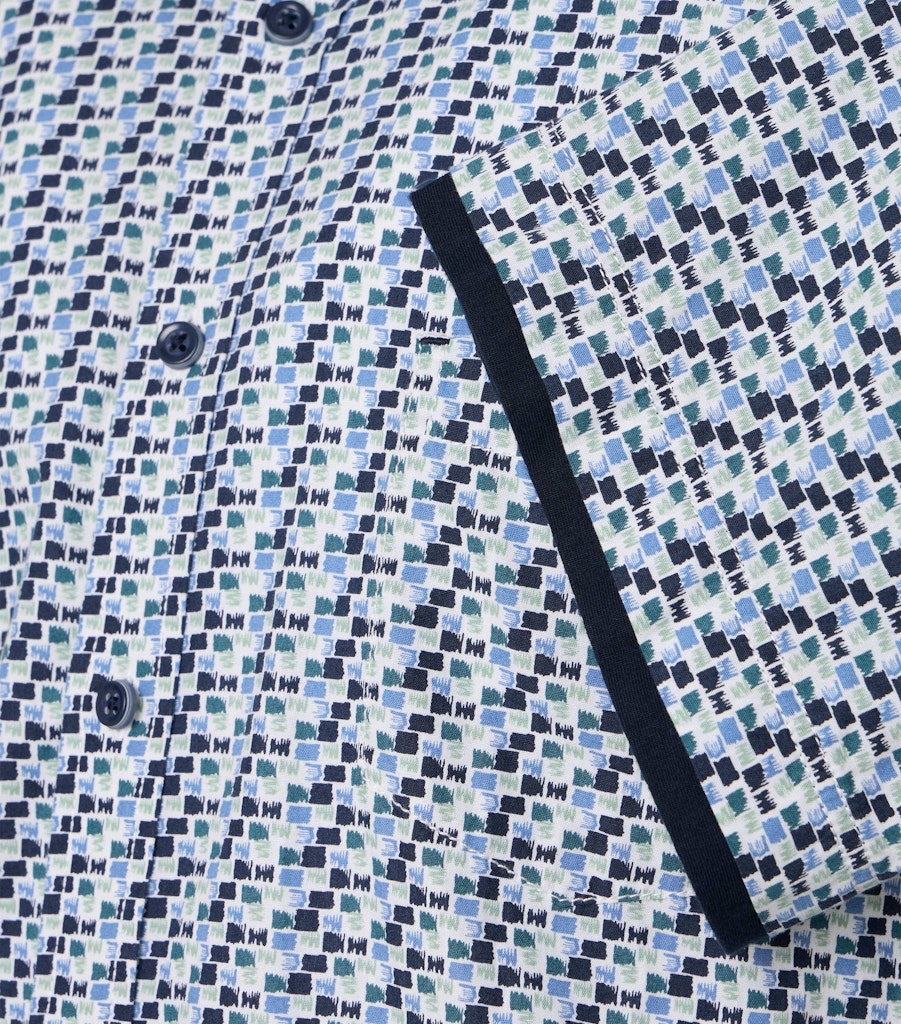 Casa Moda Herren Hemden kurz  Blau