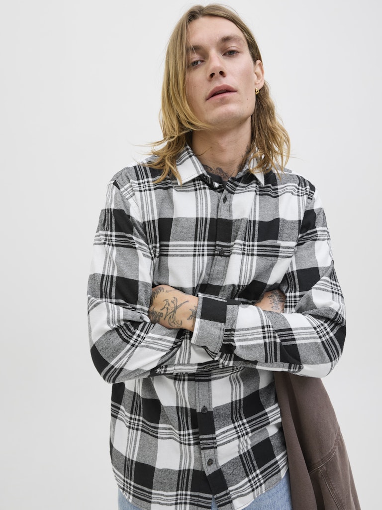 Jack & Jones Herren Hemden lang Cloud Dancer