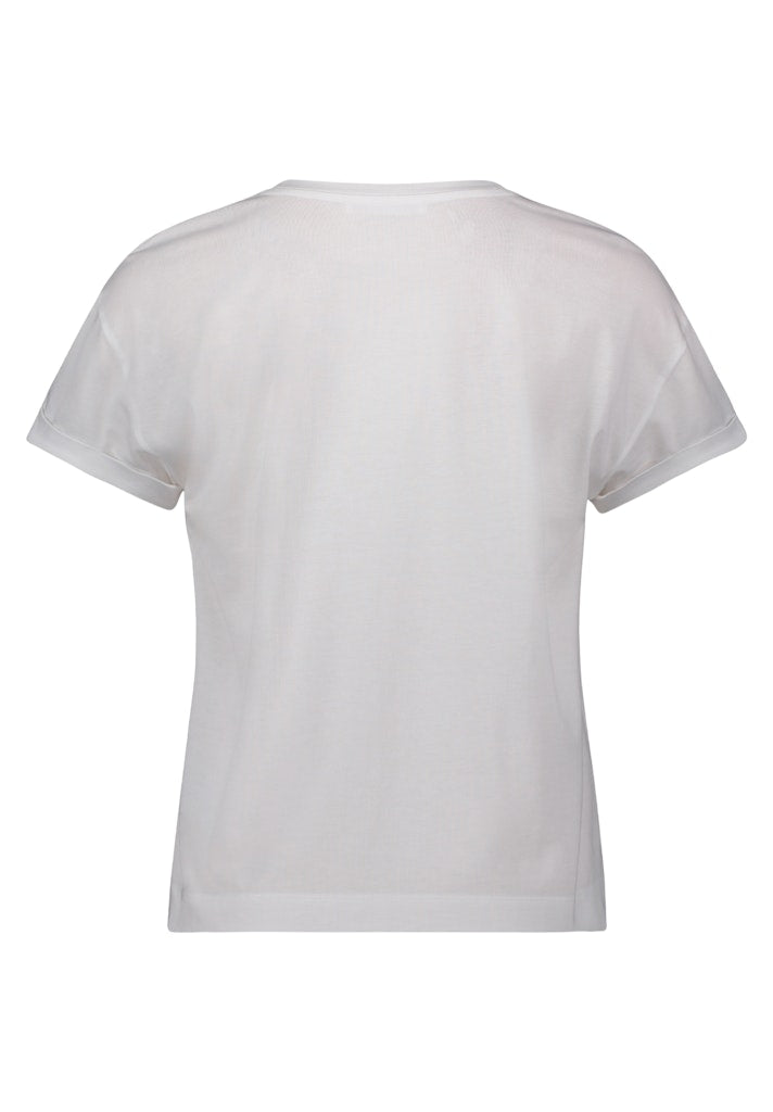 Betty & Co Damen T-Shirts Patch White/Bro