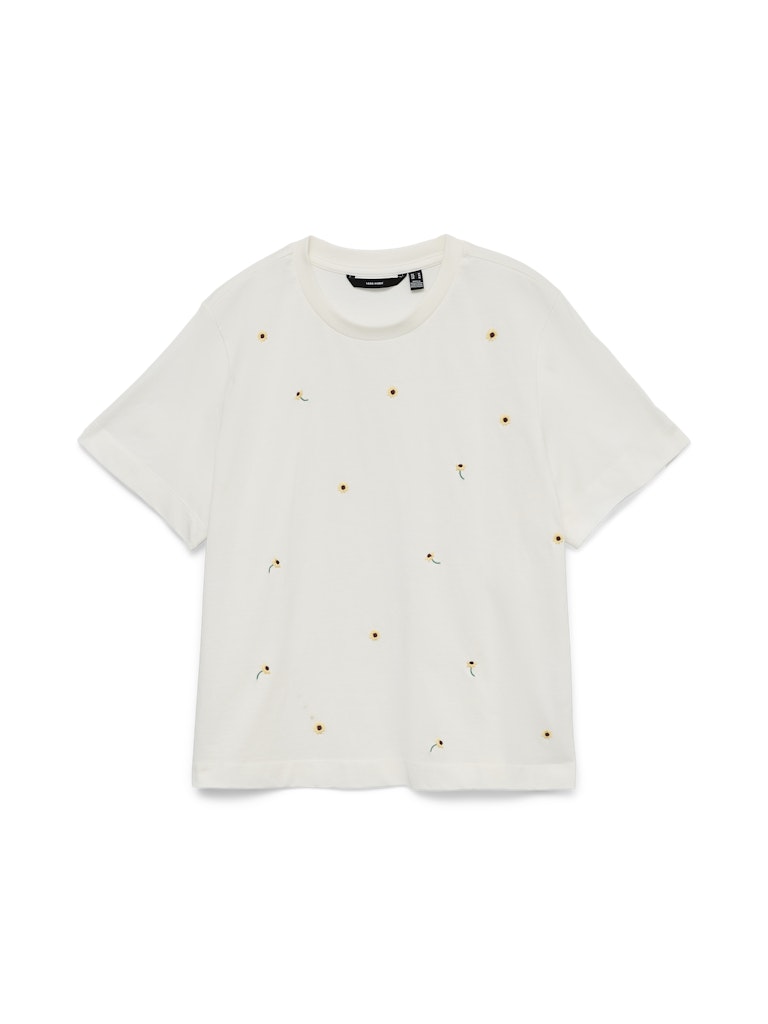 Vero Moda Damen T-Shirts Snow White/Sunf