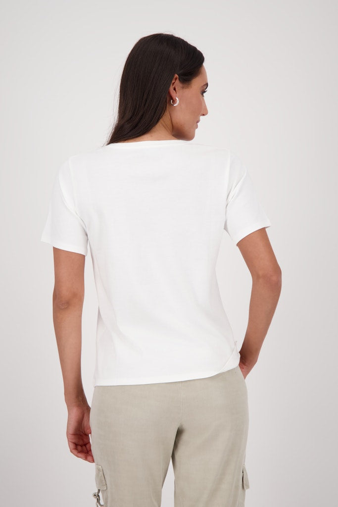 Monari Damen T-Shirts  Cream