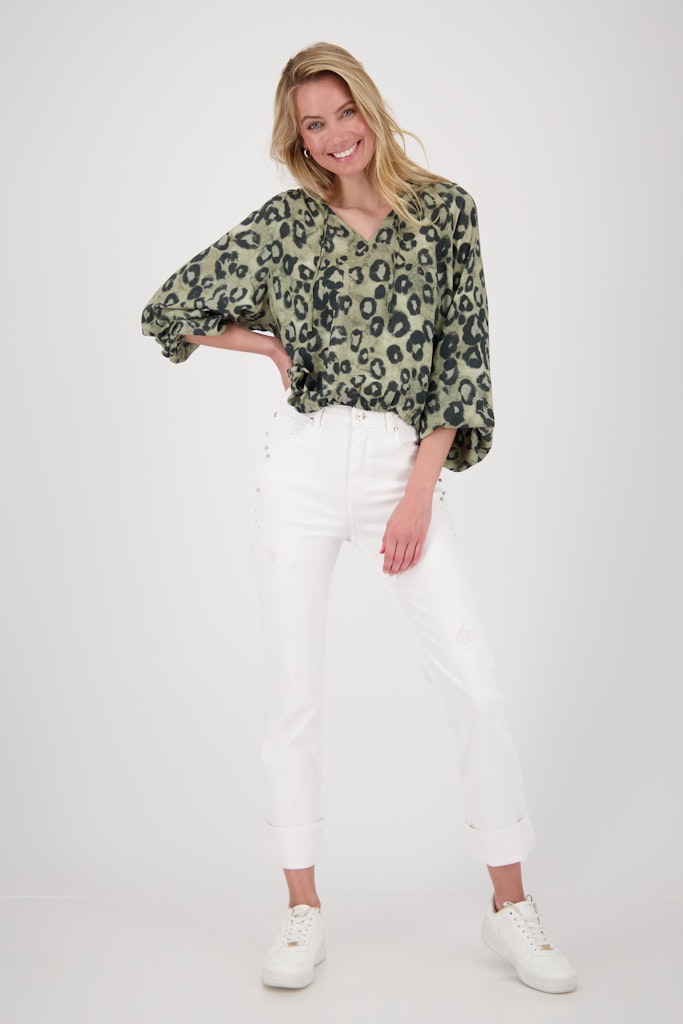 Monari Damen Blusen Bamboo Gemuster