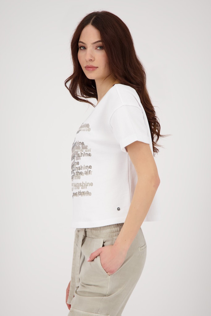 Monari Damen T-Shirts  Cream