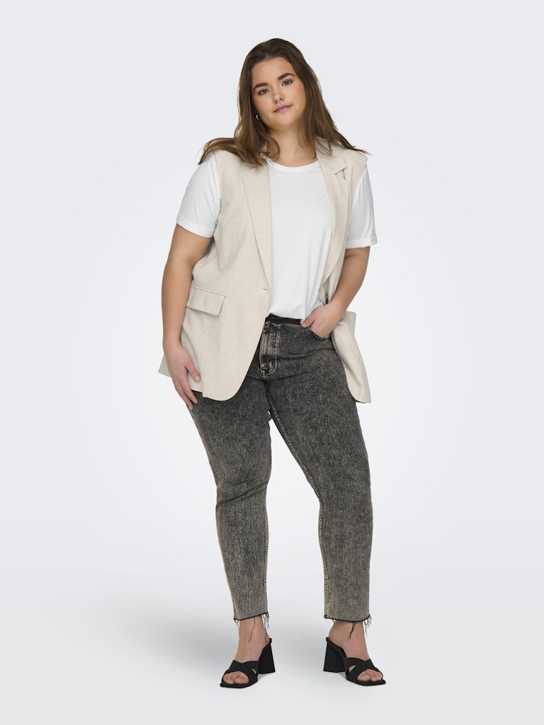 Only Caramkoma Damen T-Shirts White