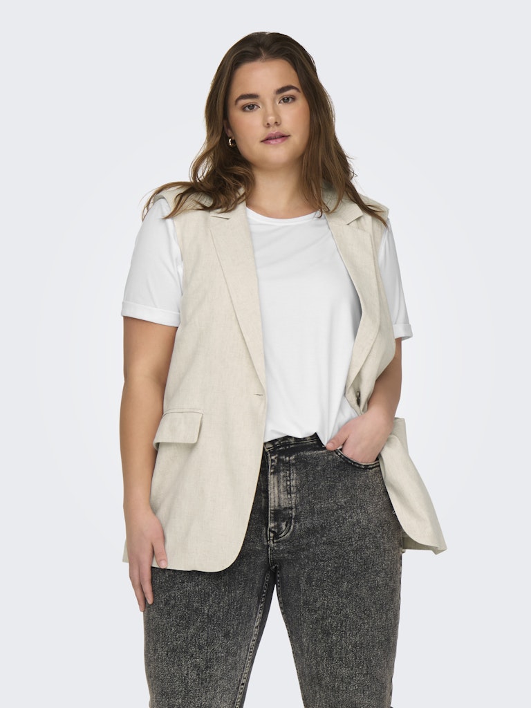 Only Caramkoma Damen T-Shirts White