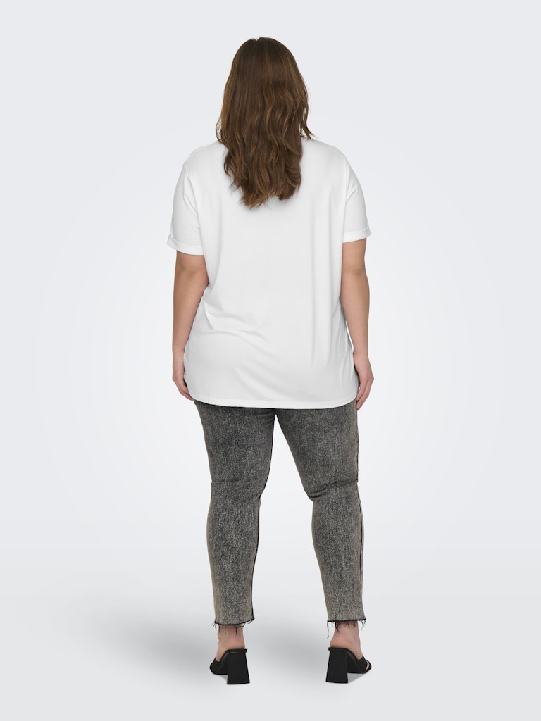 Only Caramkoma Damen T-Shirts White