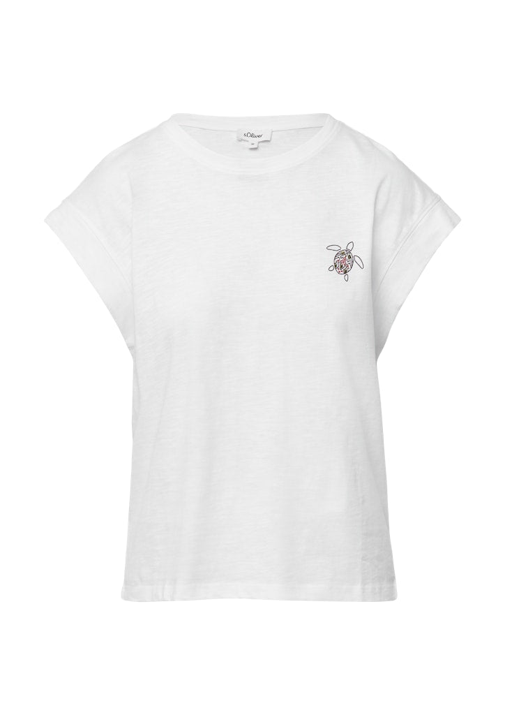 S. Oliver red Damen T-Shirts White