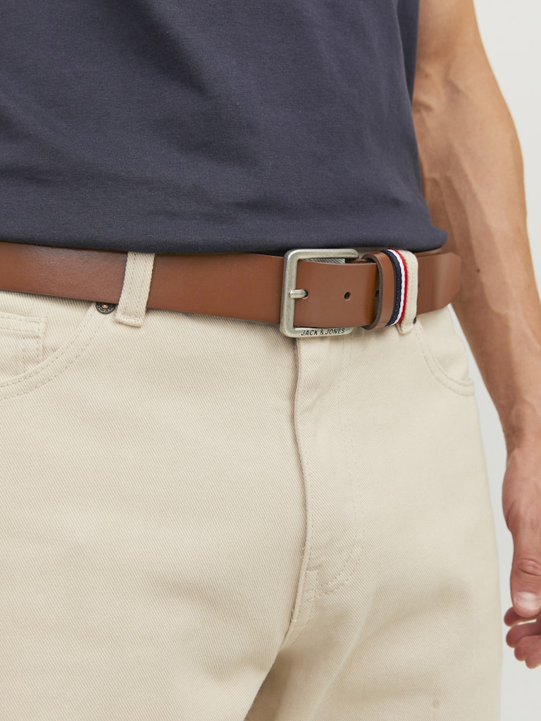 Jack & Jones Herren Gürtel Cognac