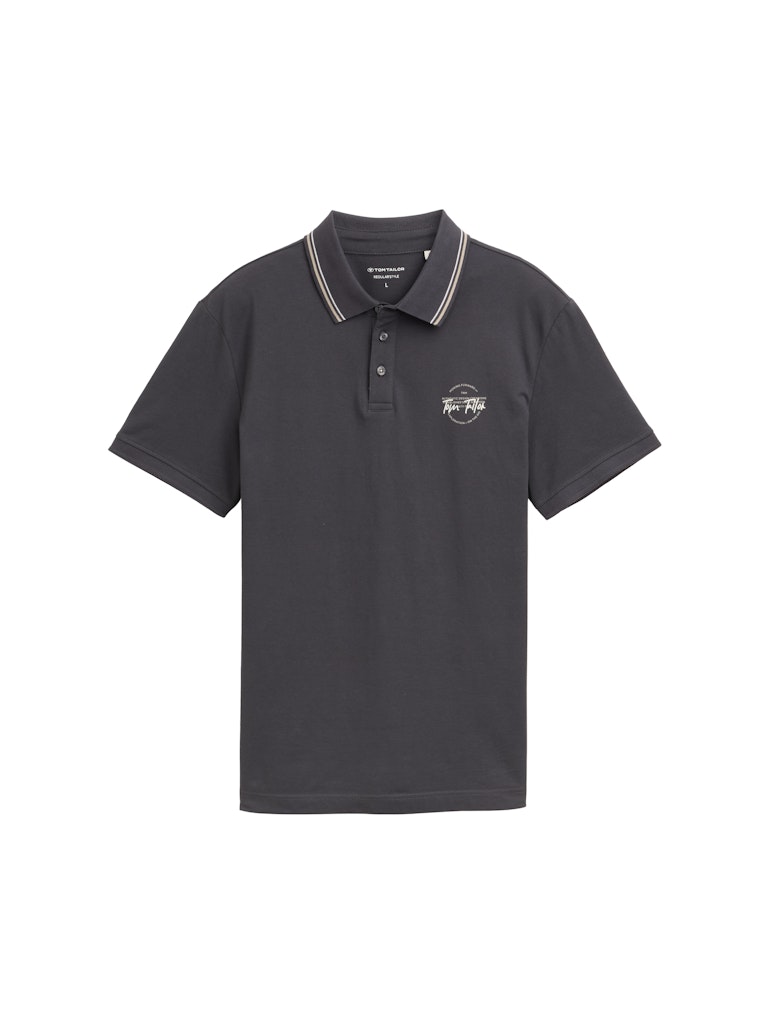 Tom Tailor Herren Polo-Shirts Tarmac Grey