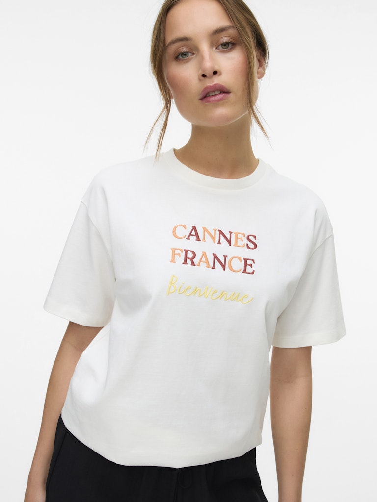 Vero Moda Damen T-Shirts Snow White/Cann