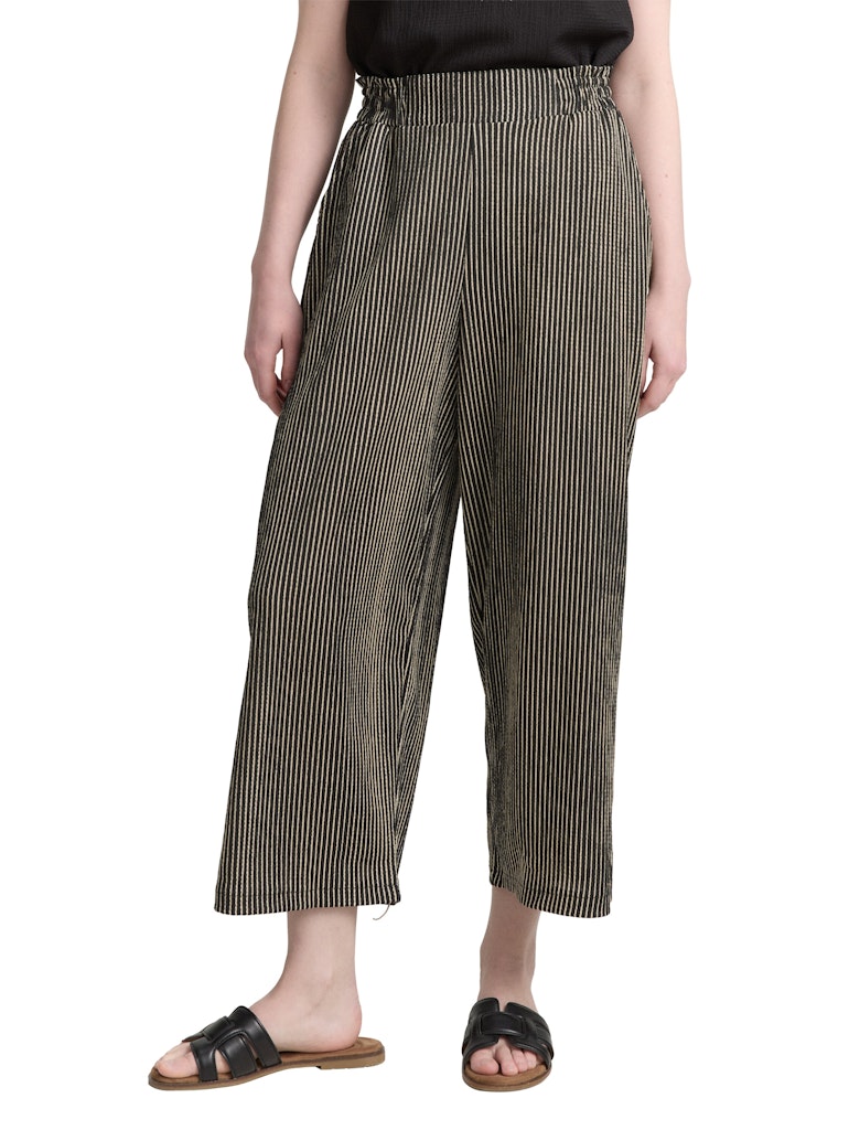 Tom Tailor denim Damen Hosen Black Beige Str