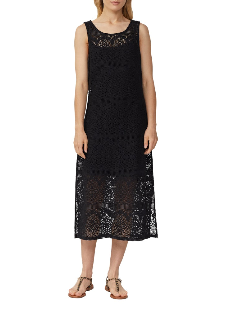S. Oliver red Damen Kleider Grey/Black
