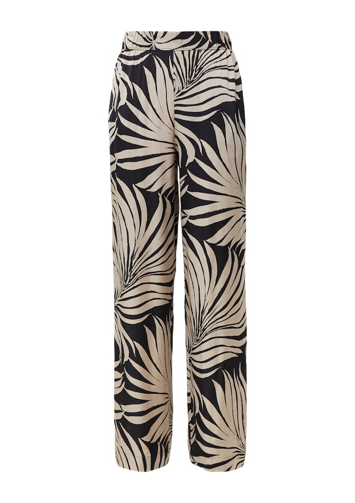 S. Oliver black Damen Hosen Grey/Black
