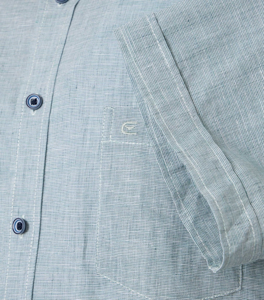 Casa Moda Herren Hemden kurz  Gruen