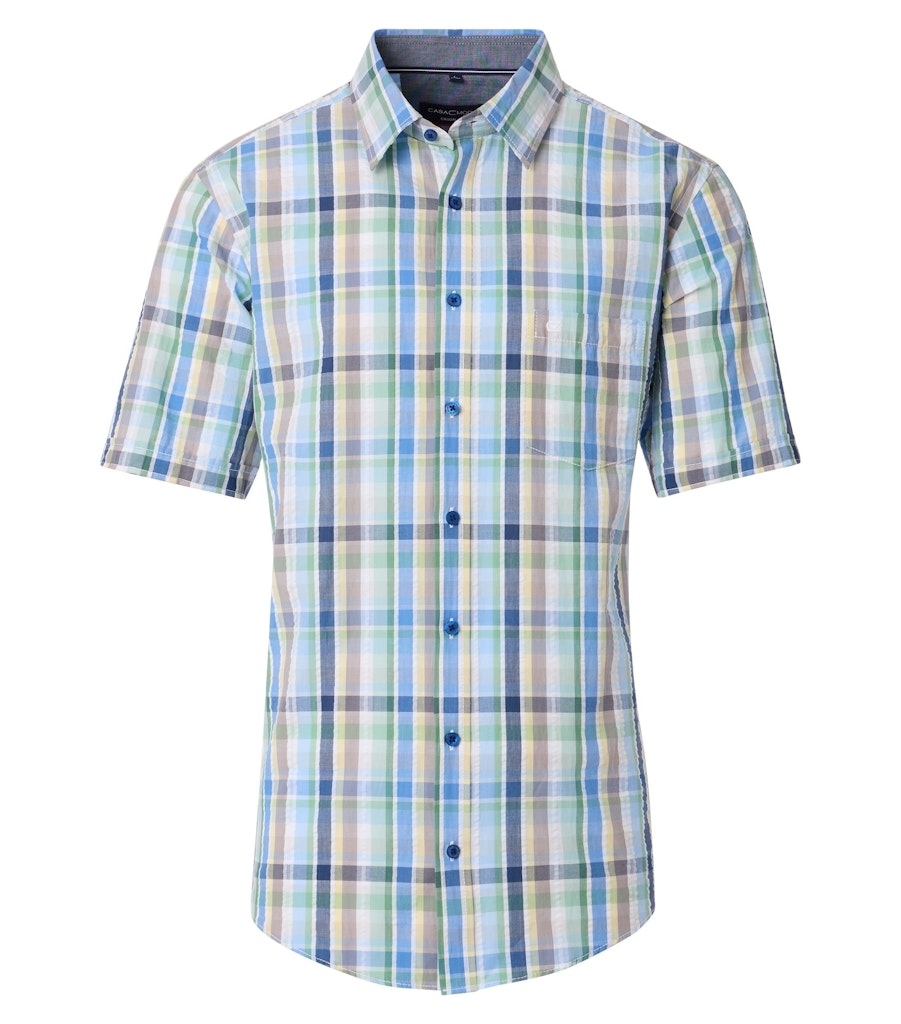 Casa Moda Herren Hemden kurz  Gruen