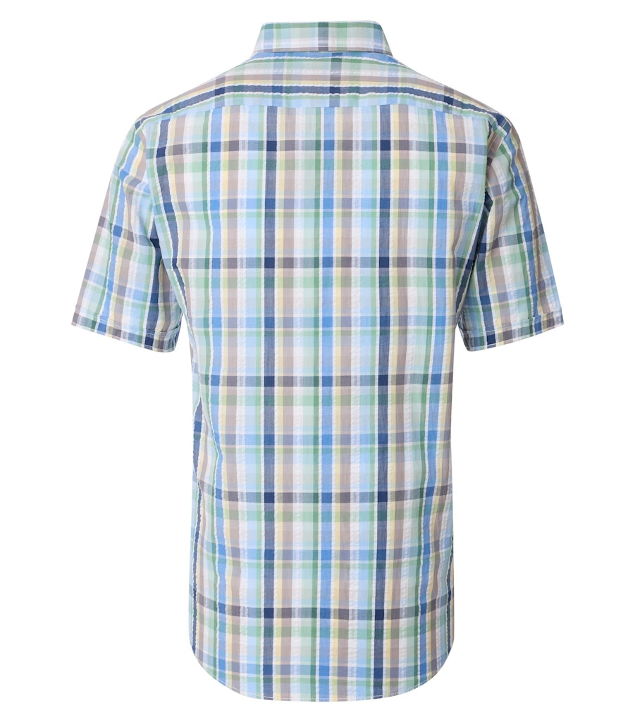 Casa Moda Herren Hemden kurz  Gruen