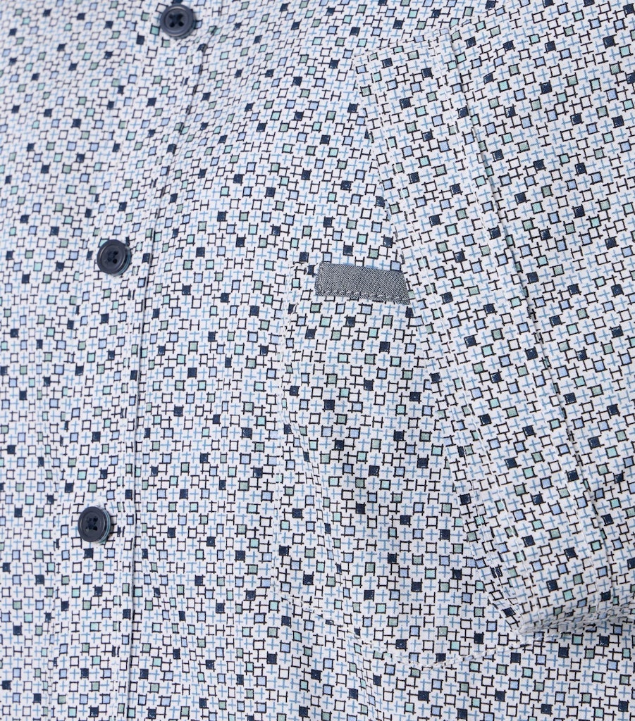 Casa Moda Herren Hemden kurz  Blau