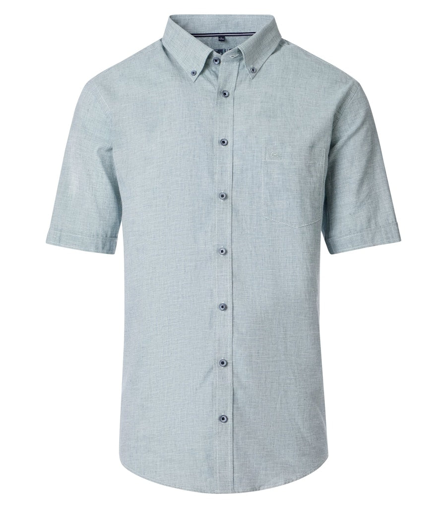 Casa Moda Herren Hemden kurz  Gruen
