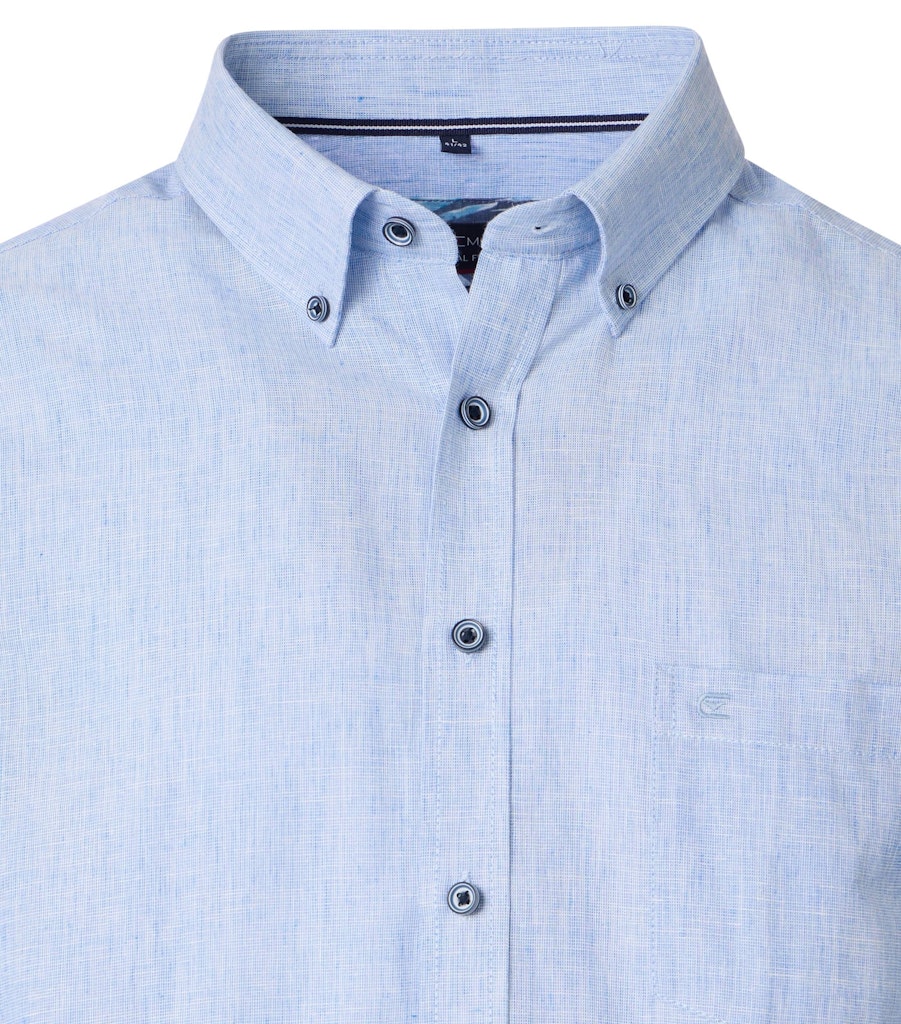 Casa Moda Herren Hemden kurz  Blau