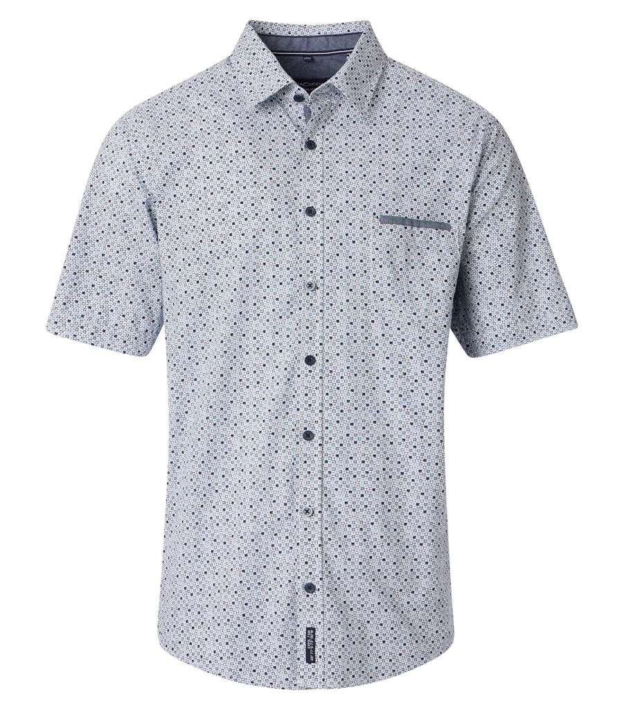 Casa Moda Herren Hemden kurz  Blau