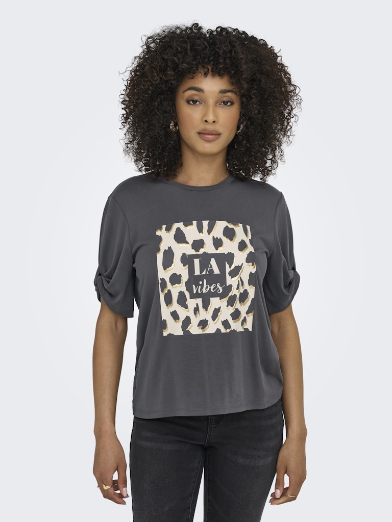 Only Damen T-Shirts Blackened Pearl