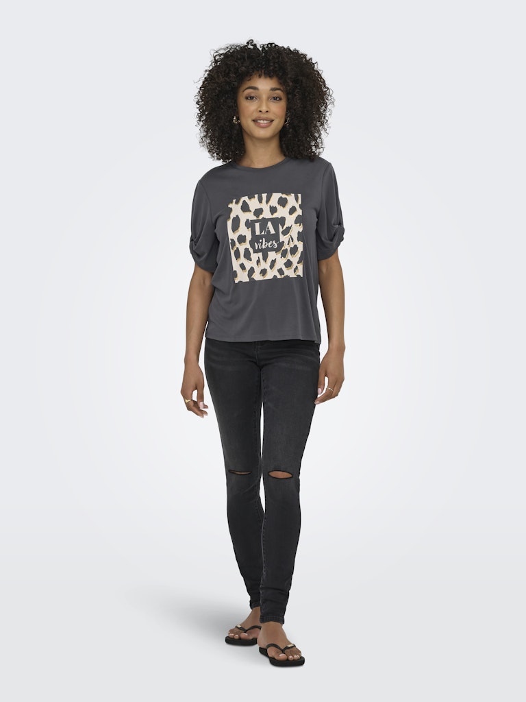 Only Damen T-Shirts Blackened Pearl
