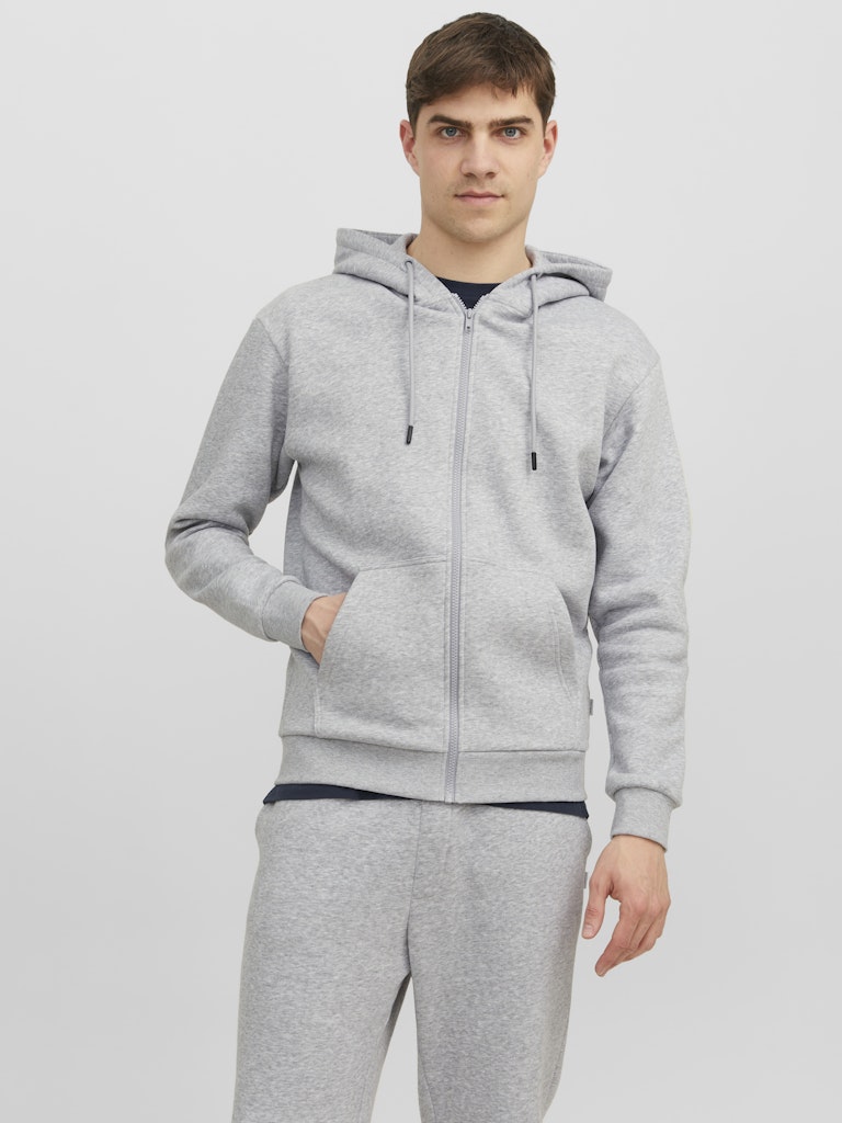 Jack & Jones Herren Sweatjacken Light Grey Mela