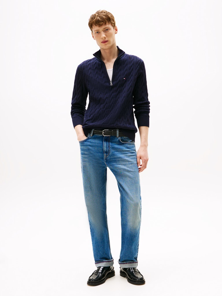 Tommy Hilfiger Herren Pullover Dw Blue