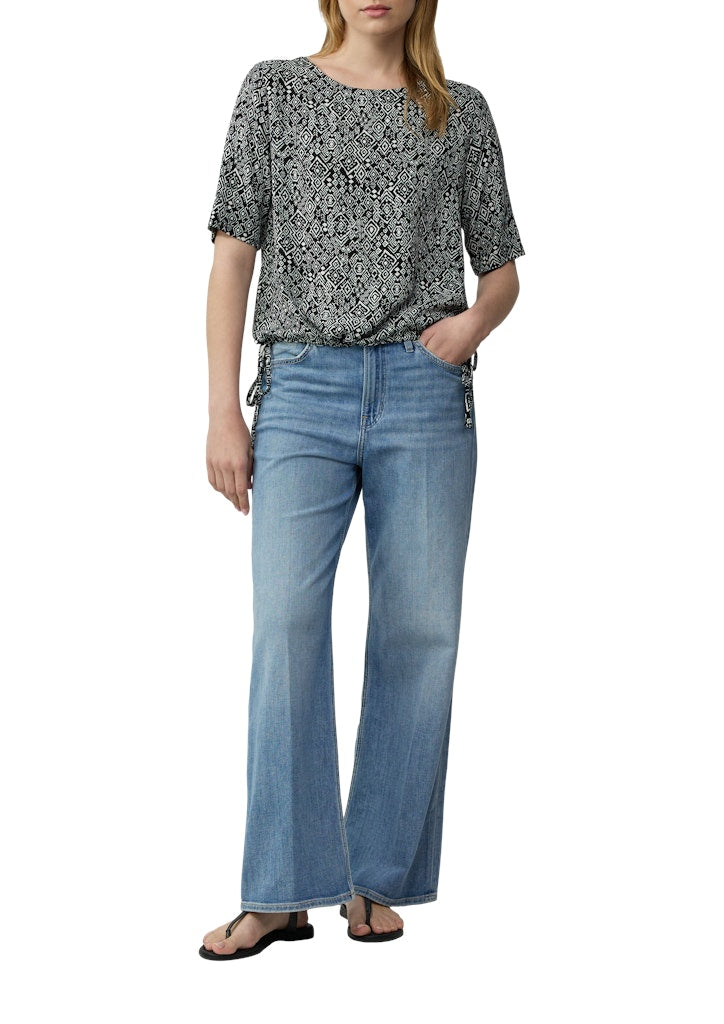 S. Oliver red Damen Blusen Grey/Black