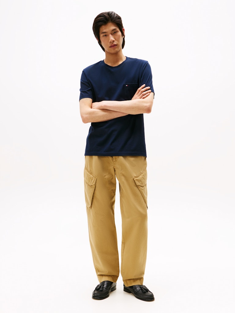 Tommy Hilfiger Herren T-Shirts kurz Dw Blue