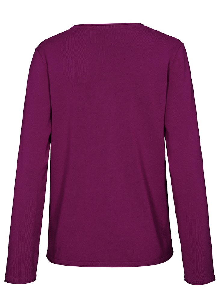 Clarina Damen Pullover  Pflaume