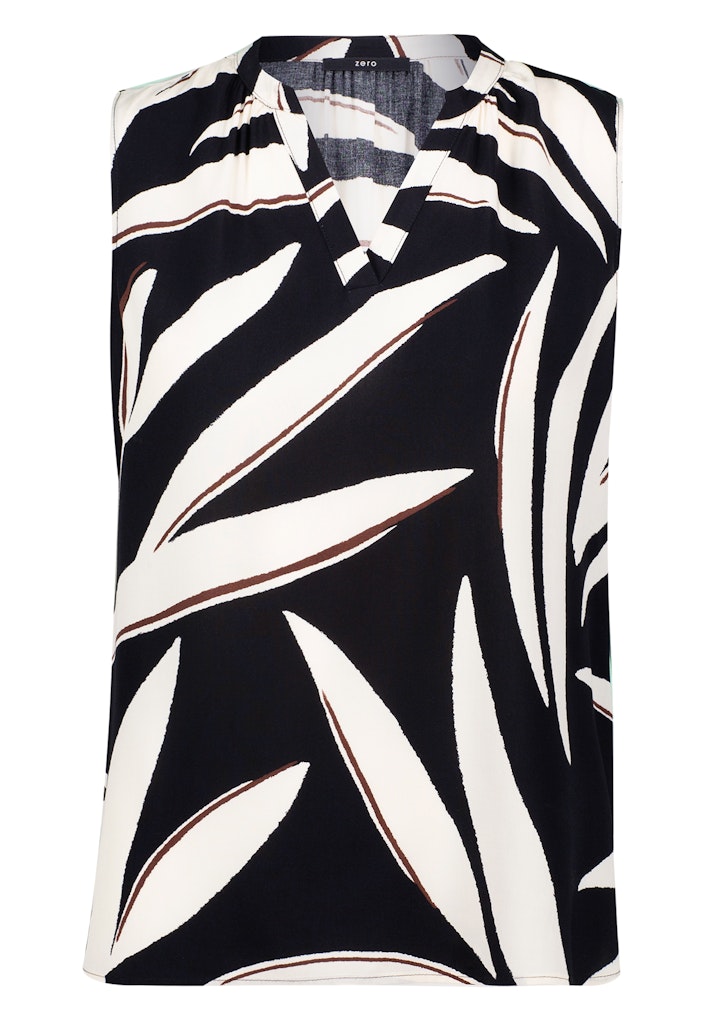 Zero Damen Blusen Blackcream