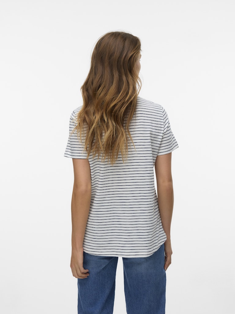 Vero Moda Damen T-Shirts Cloud Dancer/Na