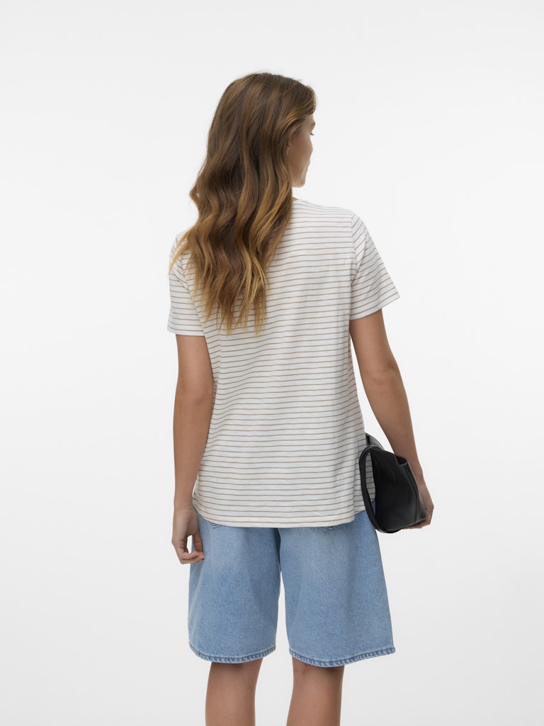 Vero Moda Damen T-Shirts Snow White/Silv