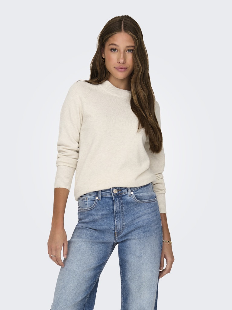 only Damen Pullover Birch/W. Melang