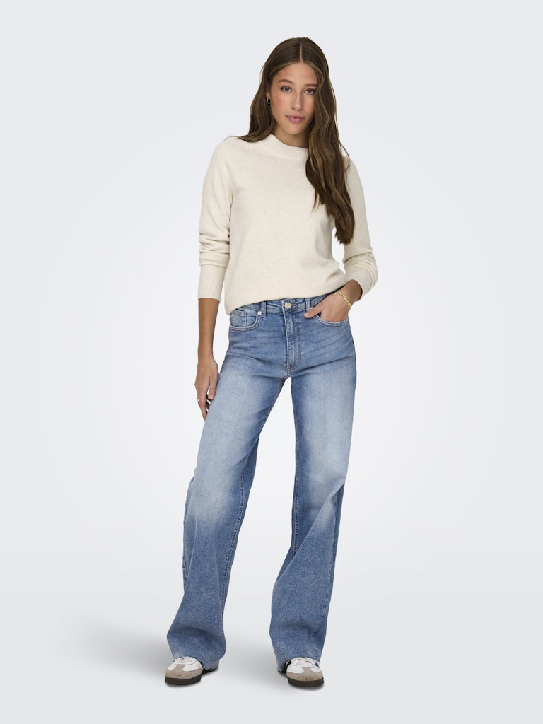 only Damen Pullover Birch/W. Melang