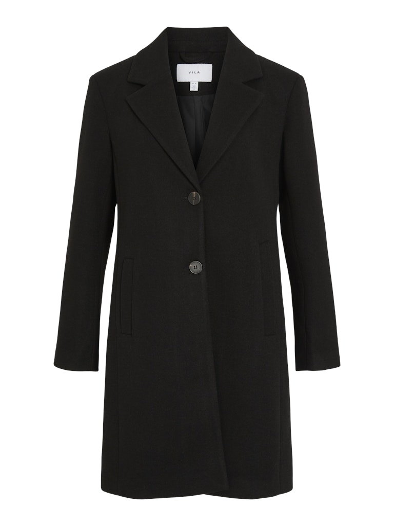 Vila Damen Mantel Black Beauty