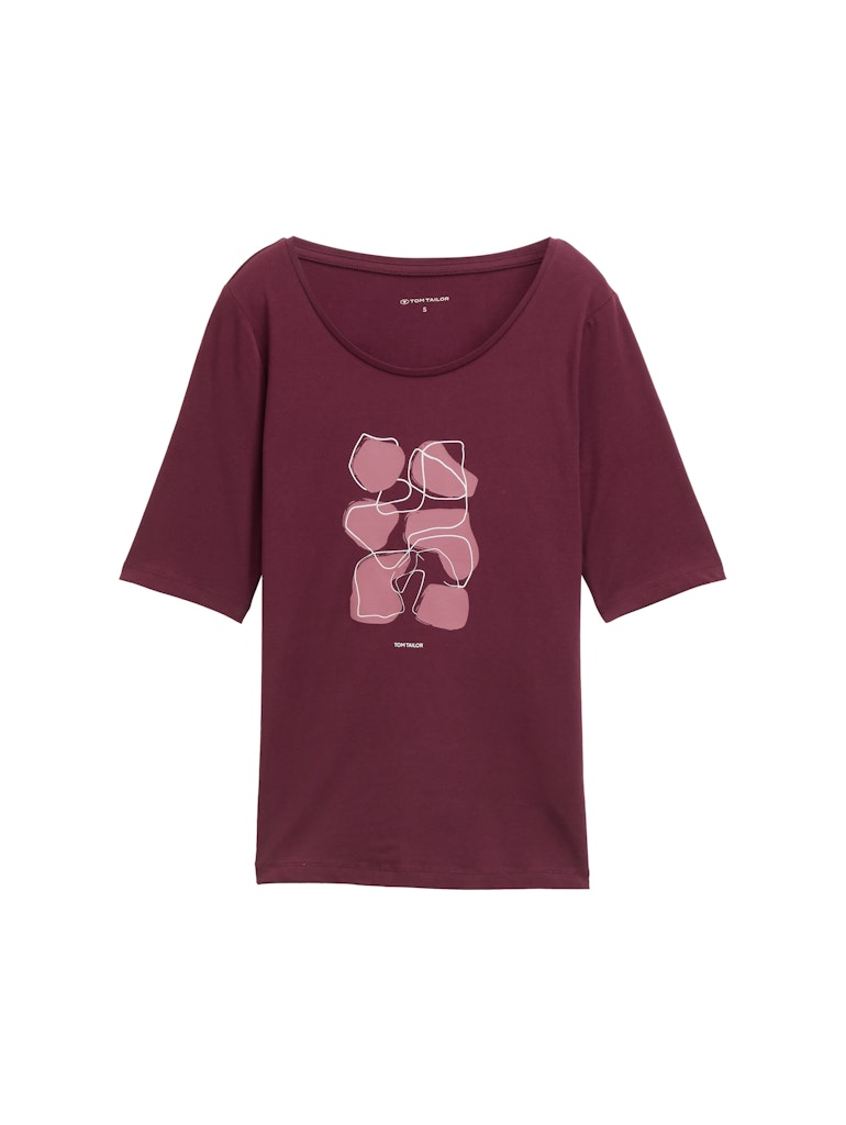 Tom Tailor Damen T-Shirts Bordeaux Red