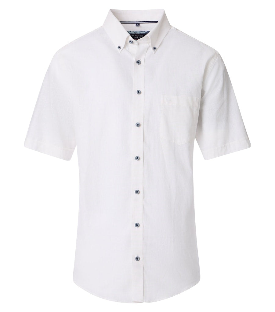 Casa Moda Herren Hemden kurz  Weiss