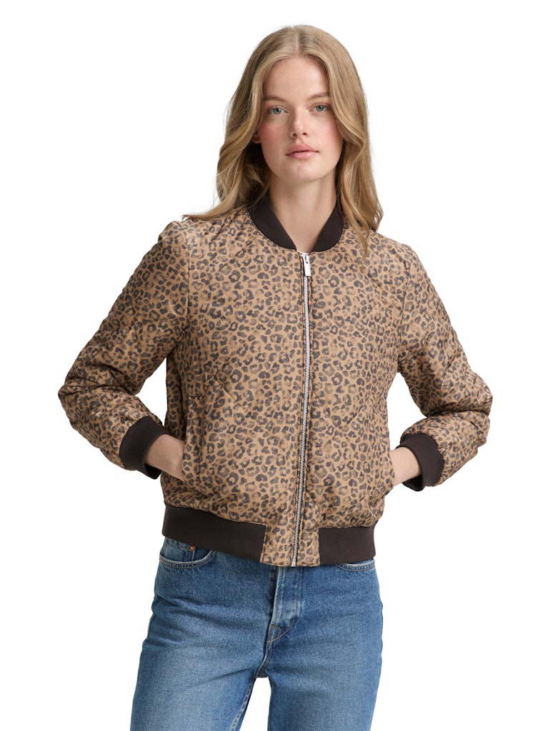 Tom Tailor denim Damen Jacken Tonal Leo Print