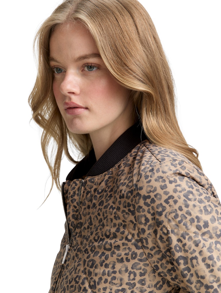 Tom Tailor denim Damen Jacken Tonal Leo Print